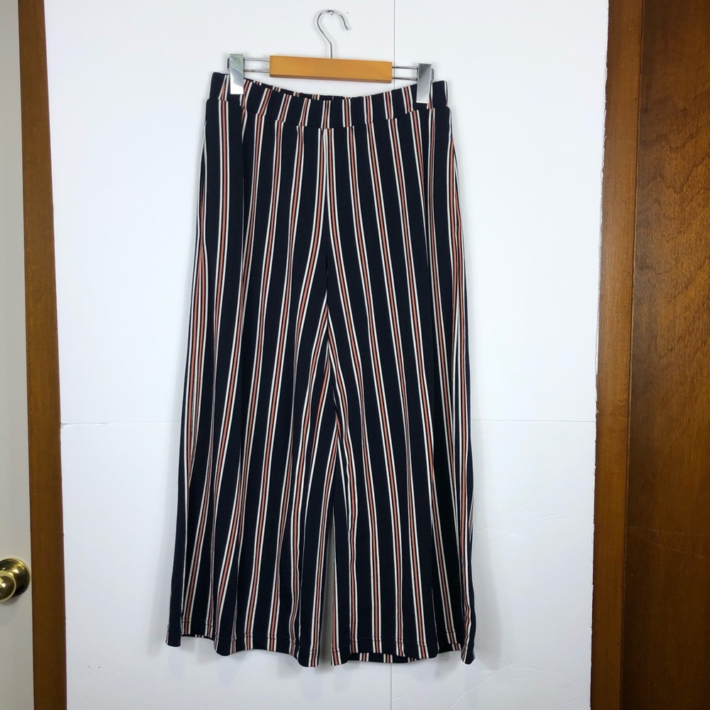 Banana Republic Wide Leg Striped Pants Sz S